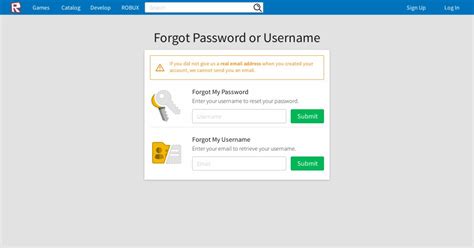 Games Catalog Develop Robux Log In Sign Up