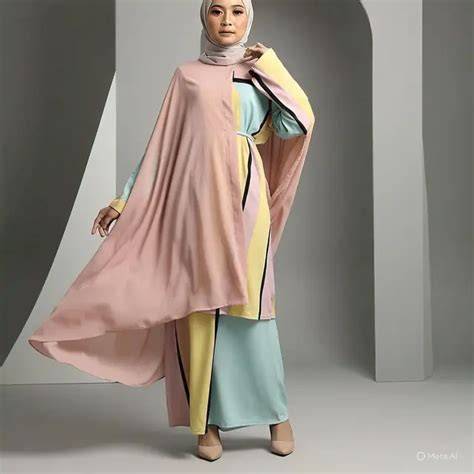 Gamis Cape Layer Unik