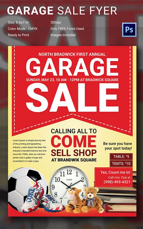Garage Sale Flyer Template