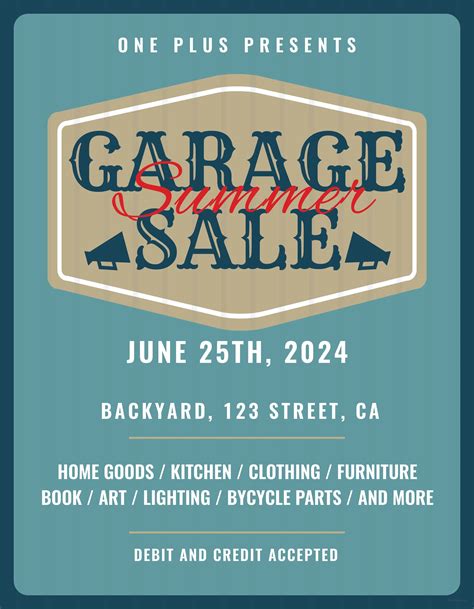 Garage Sale Templates