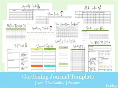 Gardening Journal Template