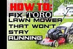 Gas Lawn Mower Troubleshooting