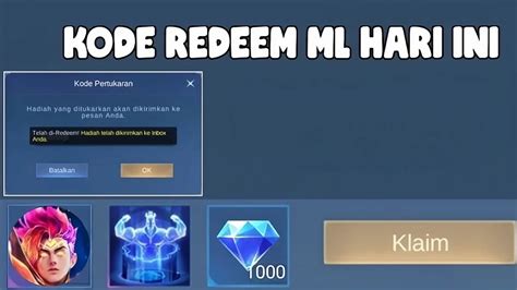 Gaskeun! Kode Redeem ML Rabu Ini: Hadiah Spesial Menantimu!