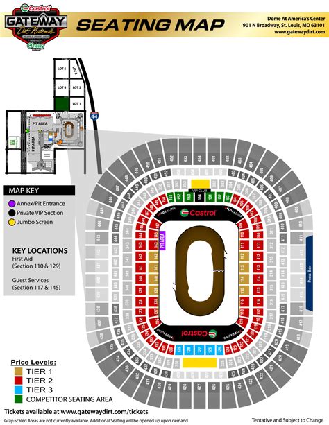 Gateway Dirt Nationals Seating Chart