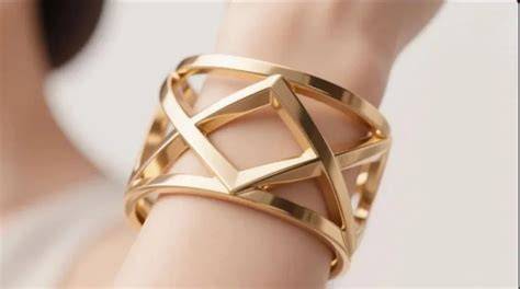 Gelang Emas Geometris