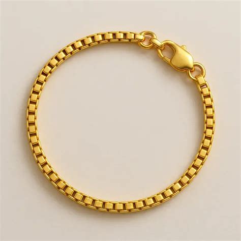 Gelang Emas Rantai Box Chain Minimalis