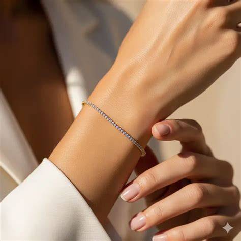 Gelang Tennis Emas Mini