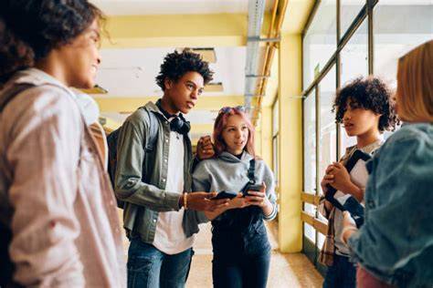 Gen Z talking on phone