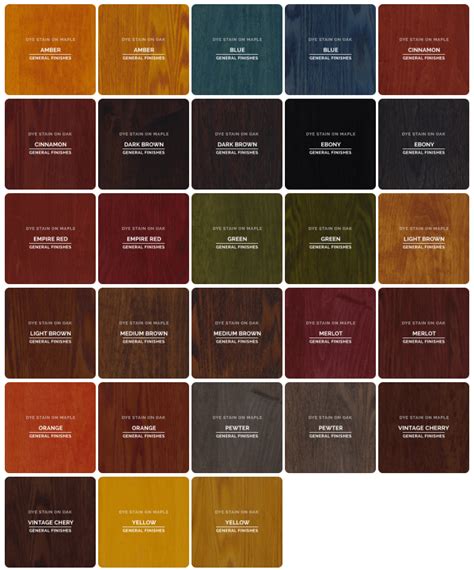 General Finishes Color Chart