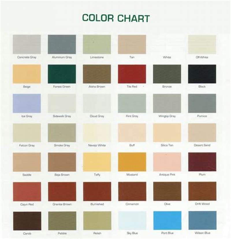 General Polymers Fastop Color Chart