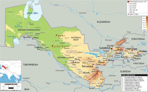 Geografi Uzbekistan