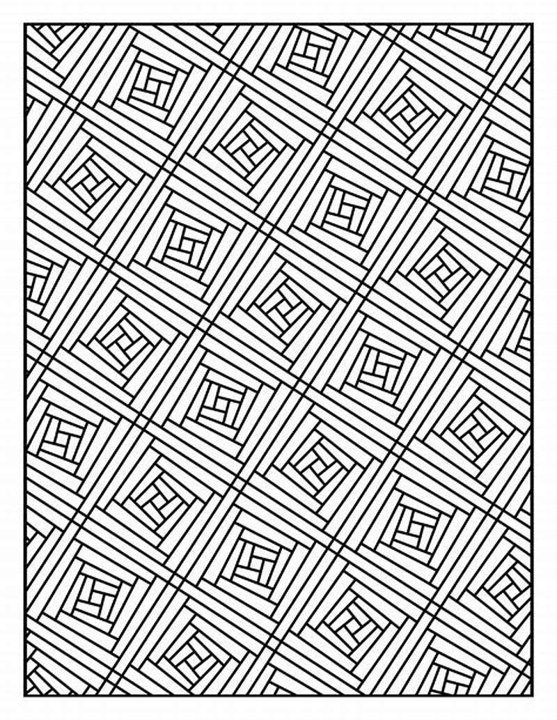 Geometric Pattern Coloring Pages