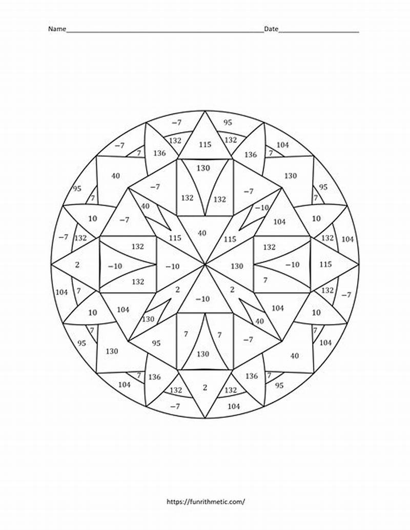 Geometry Coloring Worksheet