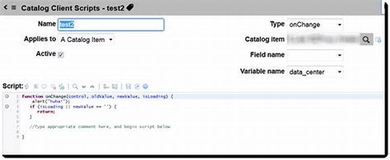 Get Catalog Item Name In Client Script