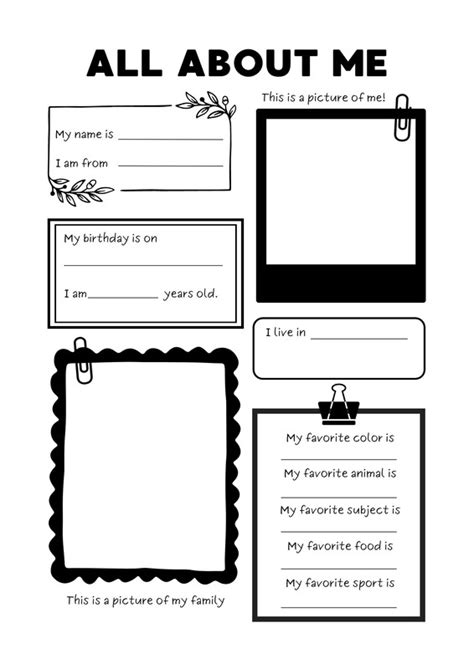 Get To Know Me Templates