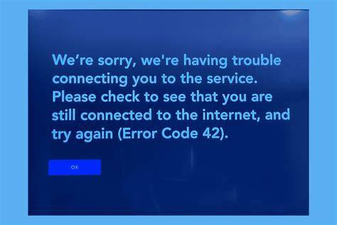 What Does Error Code 42 Mean?