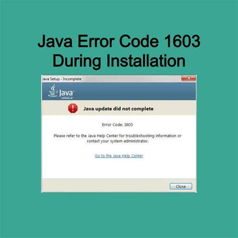 What is Error 1603?