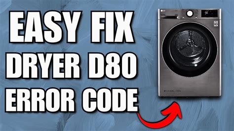 What Does LG Dryer Error Code d80 Mean?