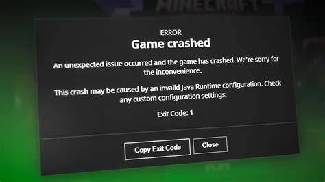 Understanding Minecraft Crash Error Code 1