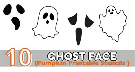 Ghost Faces Templates
