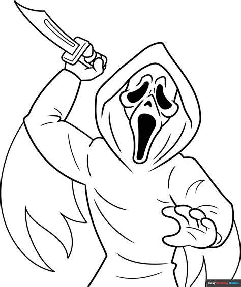 Ghostface Coloring Pages Printable