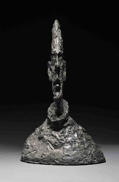 Patung Giacometti Tekstur