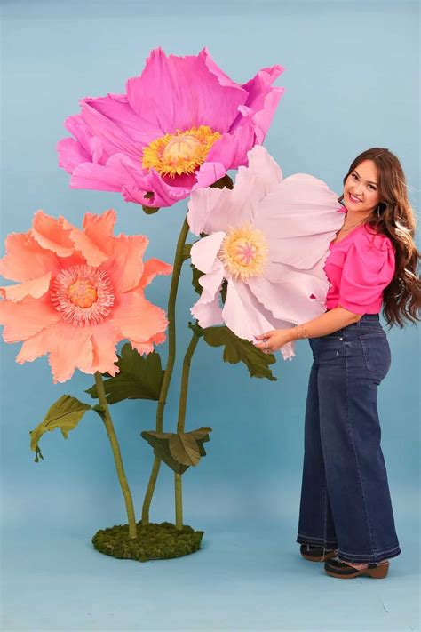 Giant Crepe Paper Flowers Template