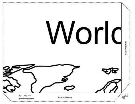 Giant Printable World Map