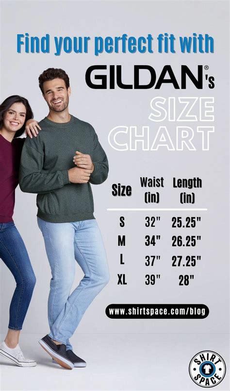 Gildan Pants Size Chart
