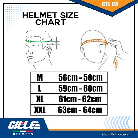 Gille Helmet Size Chart