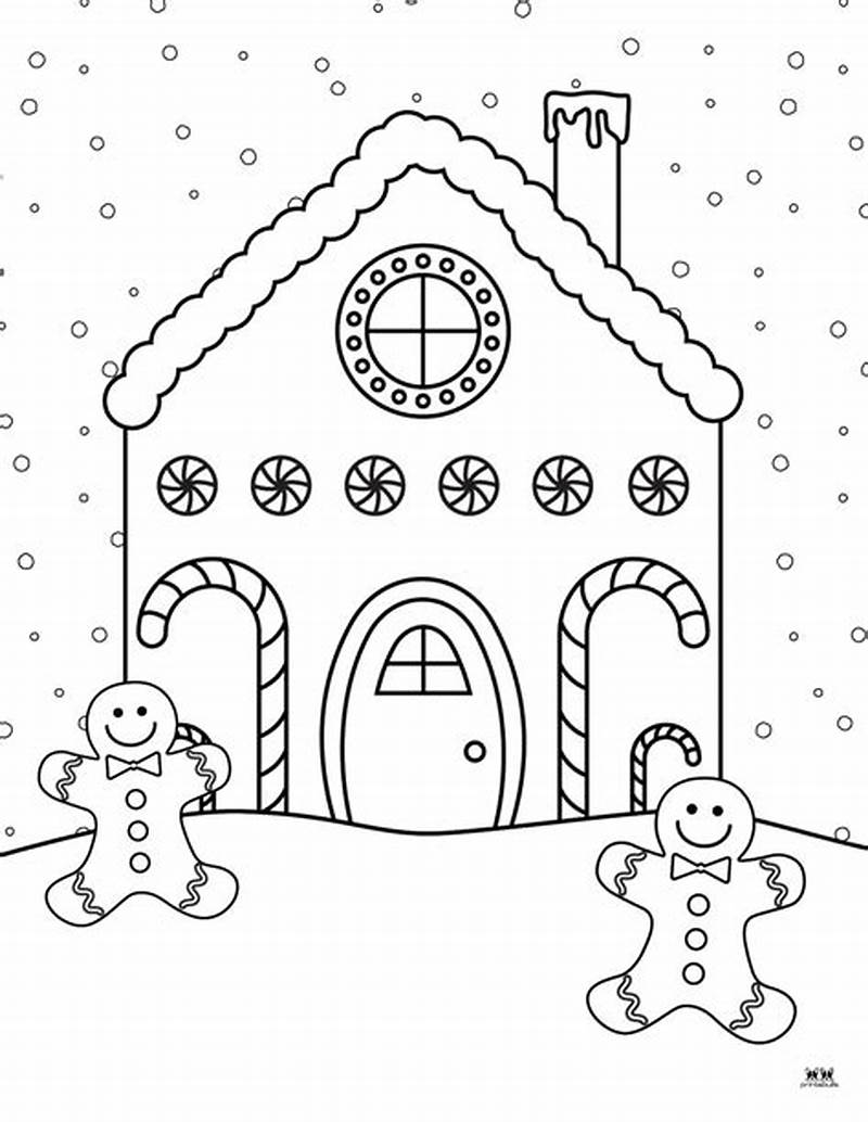Gingerbread Coloring Printable
