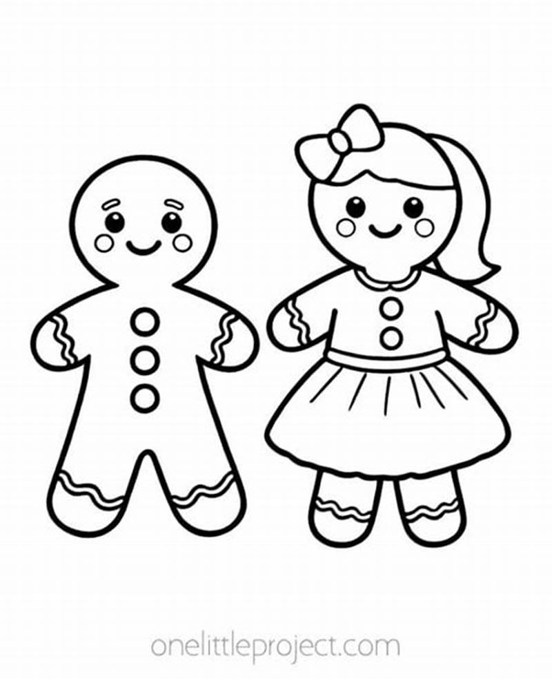 Gingerbread Cookies Coloring