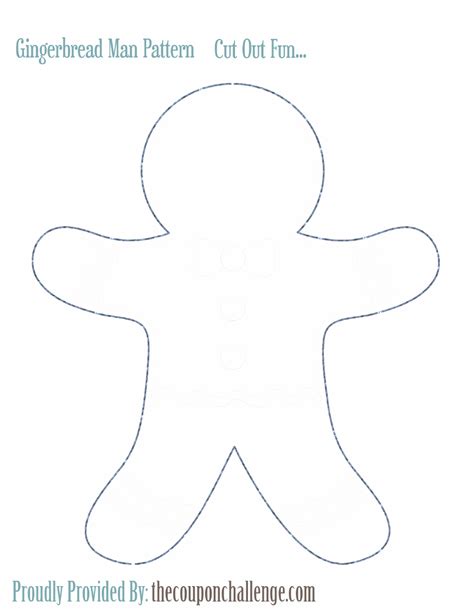 Gingerbread Man Cutout Printable