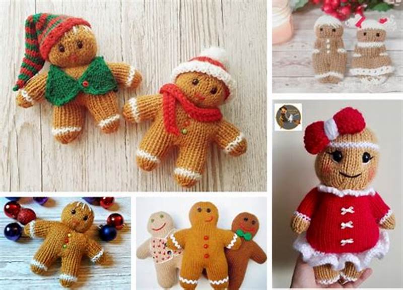 Gingerbread Man Knitting Pattern