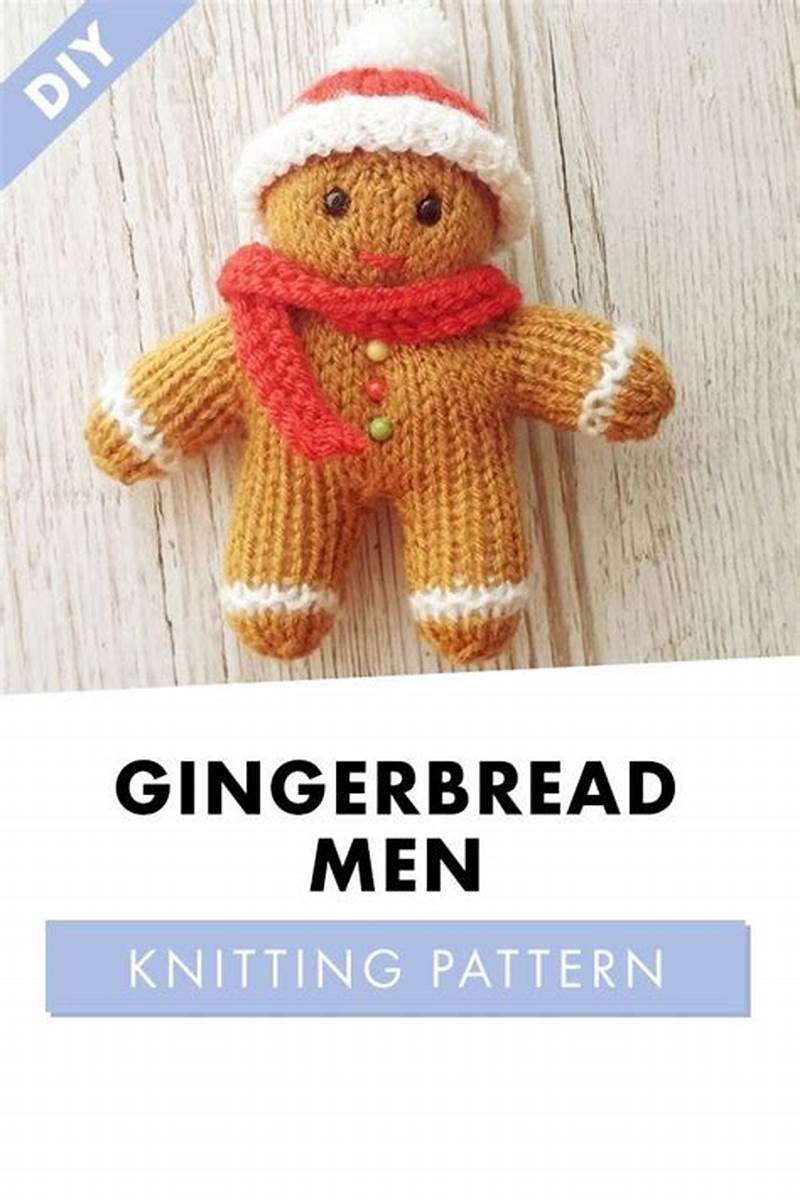 Gingerbread Man Knitting Pattern Free
