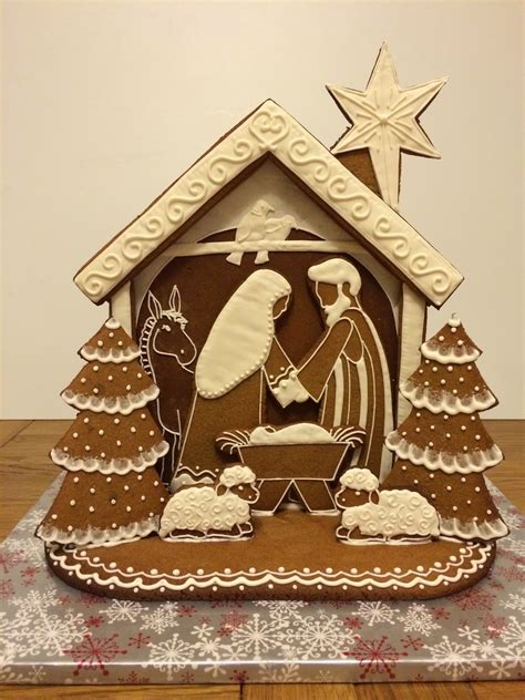 Gingerbread Nativity Template
