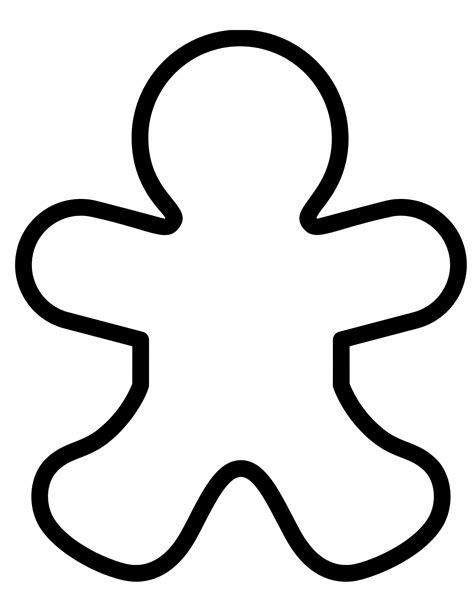 Gingerbread Person Template