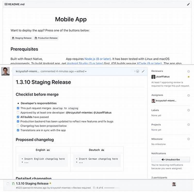 Github Pull Request Template Example