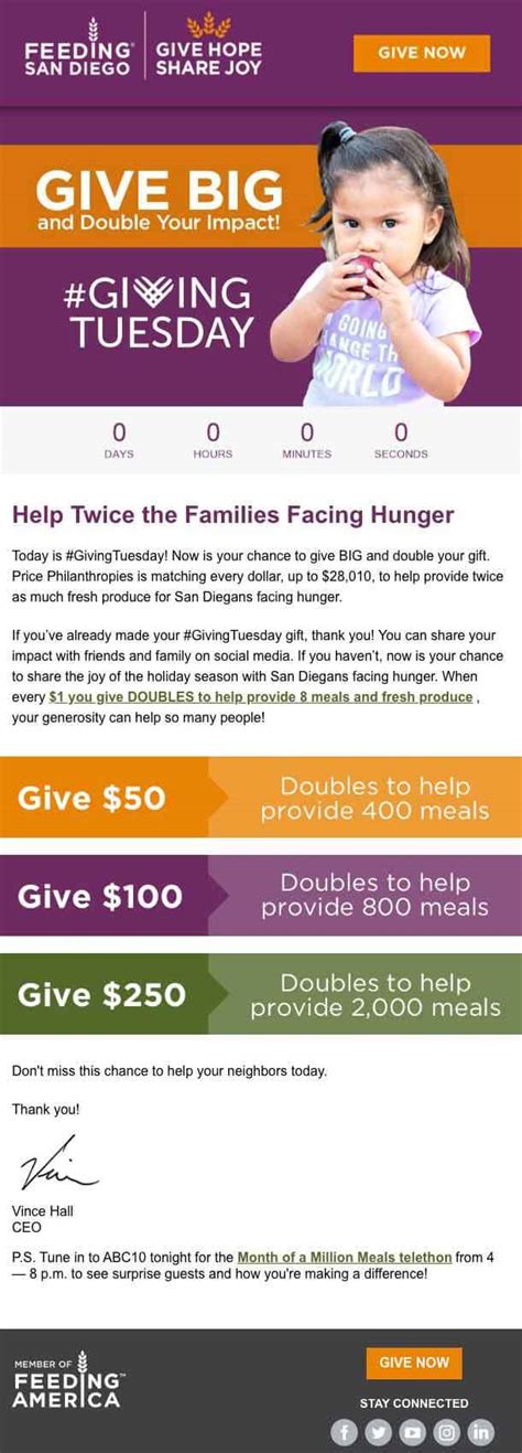 Giving Tuesday Email Templates