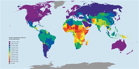 Global Human Development Index Map