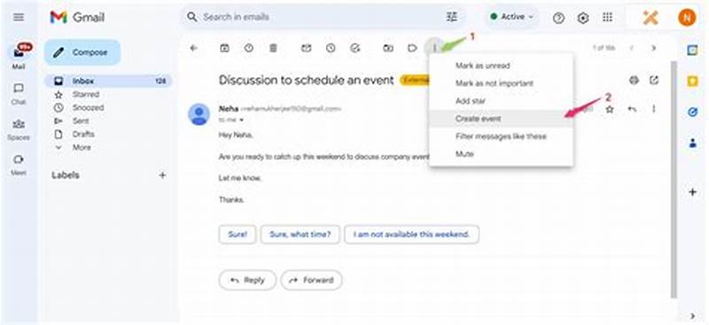 Gmail Automatically Create Calendar Event From Email