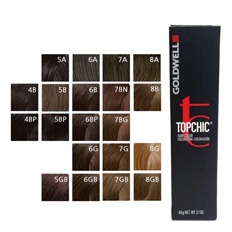 Goldwell Topchic Hair Colour Chart