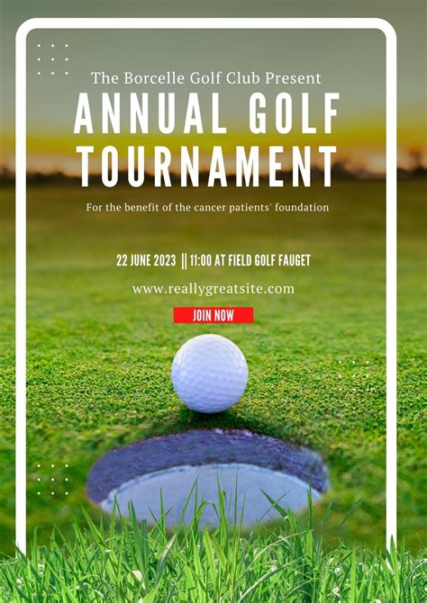 Golf Tournament Flyer Template