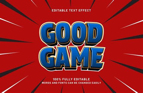 Good Game text on screen