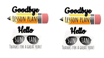 Goodbye Lesson Plans Hello Sun Tan Free Printable
