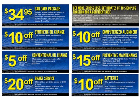 Goodyear Oil Change Coupon $25 Printable