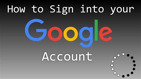 Sign in to Your Google Account