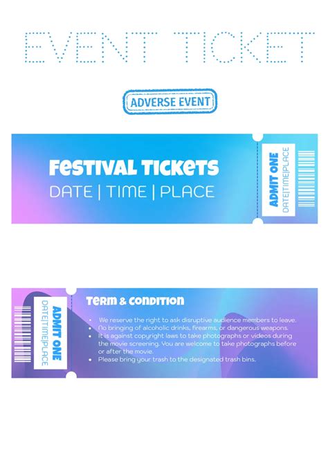 Google Docs Ticket Template
