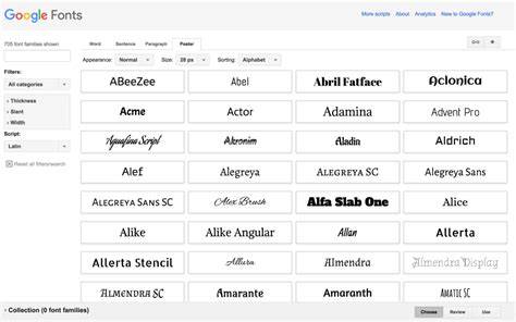 Google Fonts