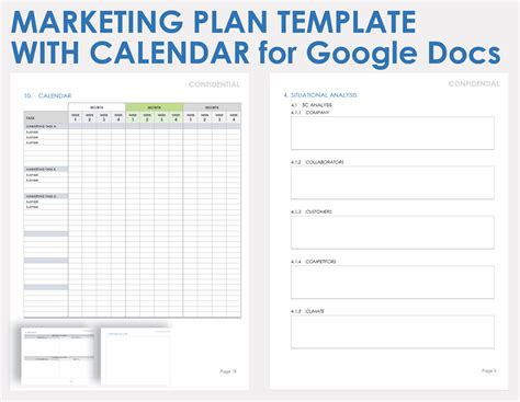 Google Sheets Marketing Plan Template
